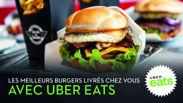 Le meilleur burger livré chez vous avec Uber Eats - Centre commercial ...